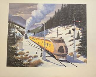 ORIGINAL FOGG UNION PACIFIC RAILROAD PRINTS