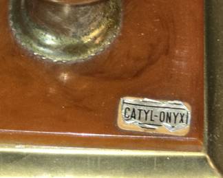 ORIGINAL LABEL CATYL-ONYX DRESSER LAMPS