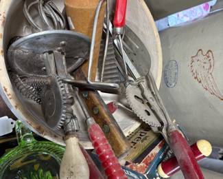 Some of the old vintage utensils