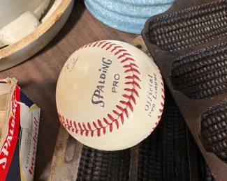 Signed baseball - We think it was signed by Rocky Colavito
