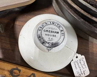 Interesting old advertising paperweight