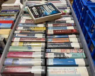Tray full of books on CD
