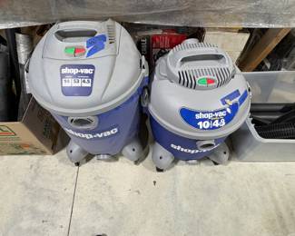 Pair of very decent and clean shop-vacs