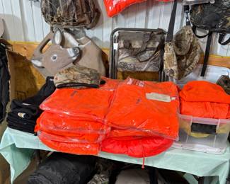Some of the hunter orange outerwear