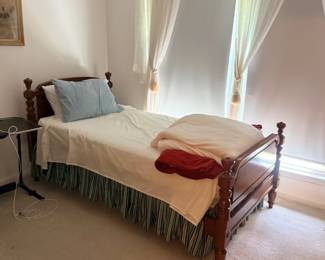 Vintage maple twin bed frame