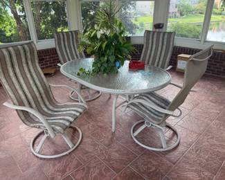 Patio table with 4 chairs