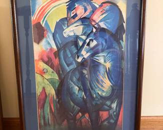 "Tower of Blue Horses" by Franz Marc