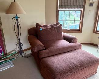Lexington oversized chair with ottoman