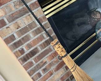 103 Wrought Iron Fireplace Broom