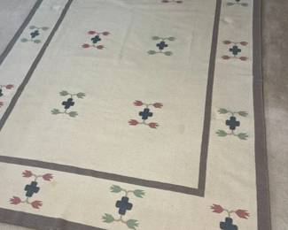 103 Pier 1 6X9 Wool Dhurrie India