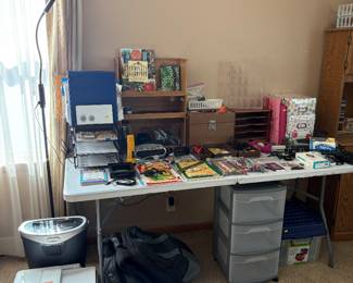 Office supplies, paper shredder, copier