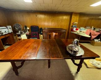 vintage solid wood table 
