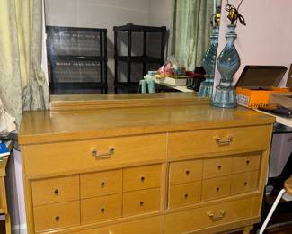 MCM dresser with mirror