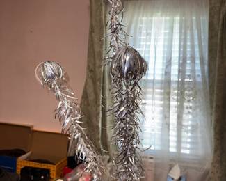 vintage tinsel tree