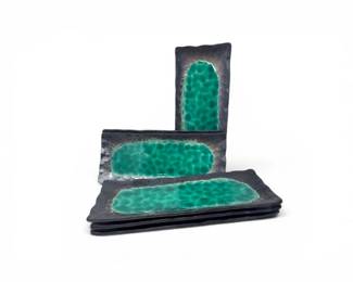 107 Setof6RectangularCeramicSushiSashimiServingPlates