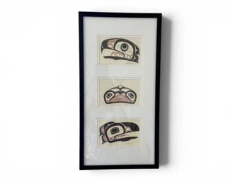 74 JackHudson1992NorthwestCoastStyleEagleRavenWhalePrints