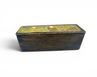 13 VintageWoodDominoBoxwSlidingLidDominoes