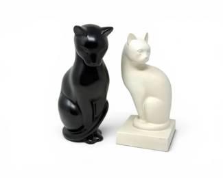 101 ModernBlackWhiteCatFigurines