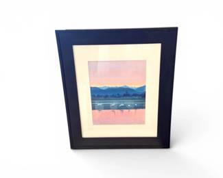 77 PatriciaThomasSignedSkagitValleySunriseFramedPhotograph