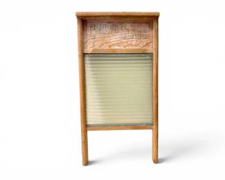 96 VintageHowardWoodenwareCrownGlassWashboardLocallyMade