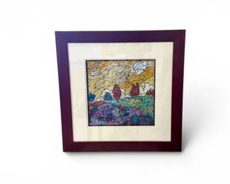 52 BrettVarneyFramedOriginalOilPastelLandscapeArtwork