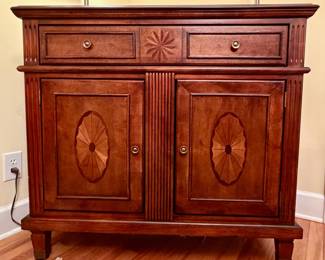 Ashley Furniture single drawer two door buffet server. Beautiful inlays.