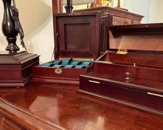 Various Bombay jewelry boxes.