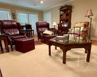 Wide-angle view of family room.