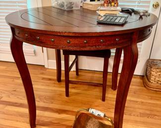 Round high boy table.  Four 36" chairs also available.