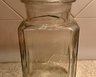 Coca Cola chewing gum jar.