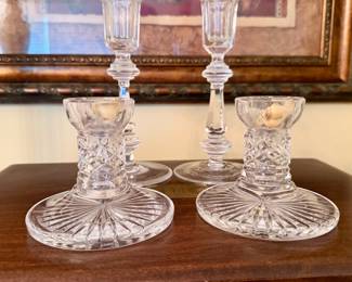 Waterford crystal candlesticks.