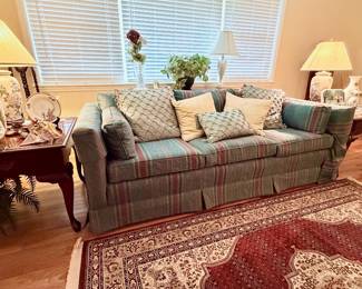 Wide-angle view of living room.
