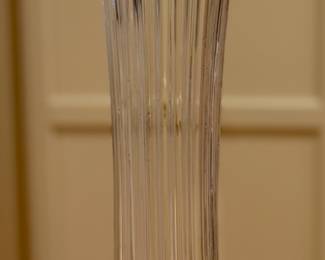 Fenton swung glass vase, ca 1918.  UV reactive, see next picture.
