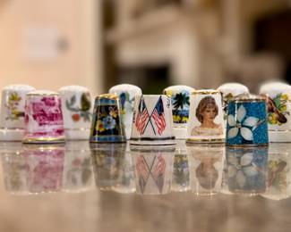 Collection of thimbles.