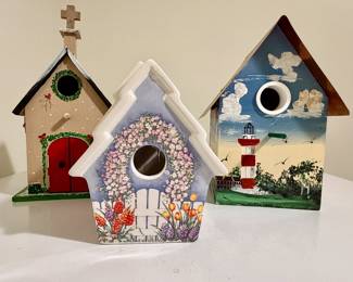 Birdhouses.