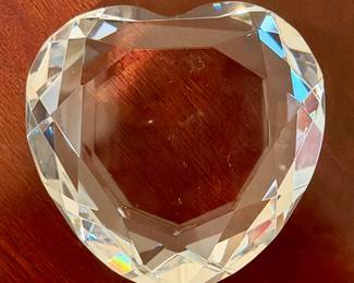 Rosenthal crystal heart.