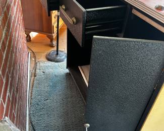 Vintage Shriners Bar - Locking Door and Metal Drawers