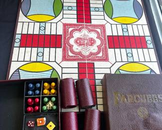Vintage Parcheesi Game Set