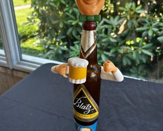 Vintage Blatz Beer Bottle Man