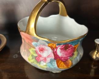 Limoges Porcelain Basket