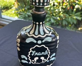 Painted Ceramic Carafe