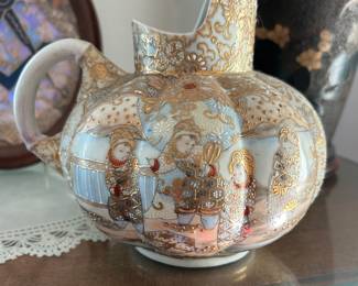 Antique Japanese Satsuma Pitcher