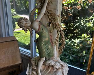 Royal Dux Bohemia Art Nouveau Nymph Vase - As Is