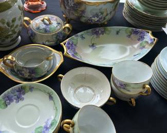 Nippon Porcelain Violet Set