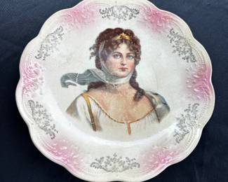Z. S. & Company Mignonette Bavaria Plate w Queen Louise of Prussia