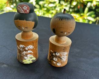 Vintage Japanese Kokeshi Dolls