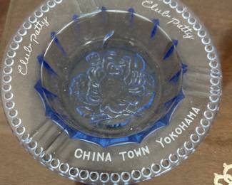 Indian Glass Ashtray - Club Patty China Town Yokohama