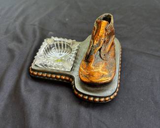 Bronze Baby Shoe w Ashtray