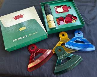 Vintage Card Holders and Poker Chips