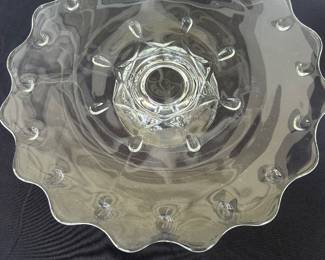 Indiana Glass Teardrop Pedestal Cake Stand